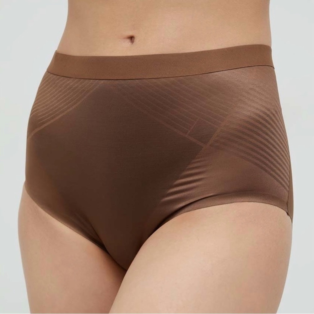 SPANX Thinstincts 2.0 High-Waist Shapewear Brief Panties Chestnut Brown size M - Picture 12 of 12